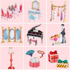 Nessiworld CubicFun Princess Birthday Castle 3D Puzzle