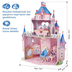 Nessiworld CubicFun Princess Secret Garden Castle 3D Puzzle