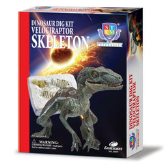 Nessiworld Dinosaur Digging Kit Velociraptor Skeleton