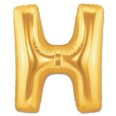 Nessiworld H Letter Foil Balloon Gold Color 40 inch