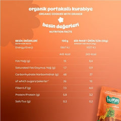 Nessiworld Humm Organik Vegan Portakallı Kurabiye 55 Gr