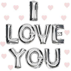 Nessiworld I Love You Foil Balloon Silver Color 35 CM