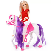 Nessiworld Jasmine Horse Baby White-Pink