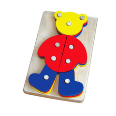 Nessiworld KAL-1003 Bear Disassemble Wooden Toy -Chiva