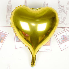 Ballon en aluminium Nessiworld Heart Jaune 80 cm 32 pouces