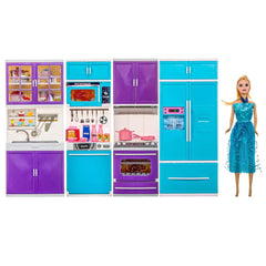 Nessiworld Frozen Baby and 4-Piece Kitchen Set