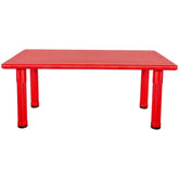 Nessiworld King Table Plastic Legs Red