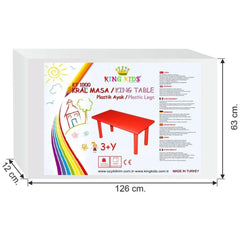 Nessiworld King Table Plastic Legs Yellow