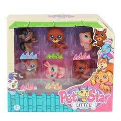 NessiWorld KZL-3046A2 Pet Star 6-Piece Miniature Set - Kızılkaya Toys