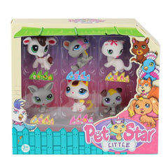 NessiWorld KZL-3046A3 Pet Star 6-Piece Miniature Set - Kızılkaya Toys