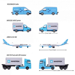 Nessiworld Majorette Maersk Temalı Lojistik 4'lü Koleksiyon Paketi