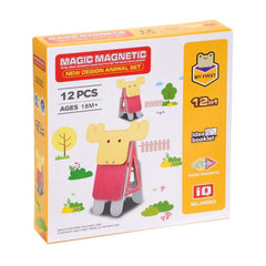 Nessiworld Magnetic Deer Block Set 12 Pieces