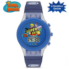 Nessiworld MiniFlak Licensed King Şakir KS7210 Blue Light Children's Wristwatch