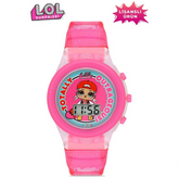 Nessiworld MiniFlak Licensed LOL Surprise LOL7210 Kids Pink Light Children's Wristwatch