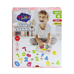 Nessiworld ONY-401 Wooden Colorful Figures 26 Pieces -On Yıl Oyuncak