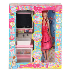 Nessiworld OYD-02390 Baby and Mirrored Sink Playset - Oydaş Oyuncak