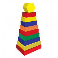 Nessiworld Playwood Wooden Rectangular Colorful Tower