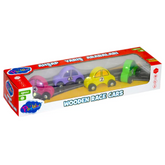 Nessiworld Playwood Wooden Race Car Pack of 4