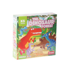 NessiWorld PRS 32703 The Dinosaur Forest Pre School Puzzle 12 Pieces