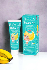 Nessiworld ROCS Baby Toothpaste Banana Puree Flavor 0-3 Years 45 Gr