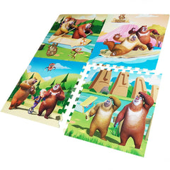 Nessiworld Lovely Bears Eva Puzzle Floor Mat 120x120 Cm Play Mat 12 mm Thickness