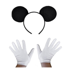 Ensemble couronne noire et gants blancs Mickey Mouse de Nessiworld