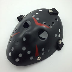 Nessiworld Black Color Red Stripe Full Face Hockey Jason Mask Hannibal Mask