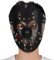 Nessiworld Black Color Red Stripe Full Face Hockey Jason Mask Hannibal Mask