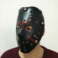 Nessiworld Black Color Red Stripe Full Face Hockey Jason Mask Hannibal Mask