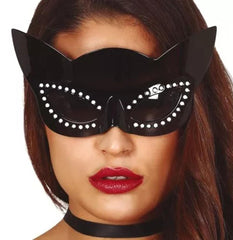 Nessiworld Siyah Renk Siyah Camlı Kedi Şekilli Parti Gözlüğü 20x11 cm