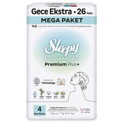 Nessiworld Sleepy Bio Natural Premium Plus Mega Extra Night Pad 26 Pieces