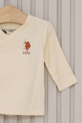 Nessiworld USPolo Baby Girl 5-Piece Bodysuit Set USB2107 Cream