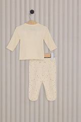 Nessiworld USPolo Baby Girl 5-Piece Bodysuit Set USB2107 Cream