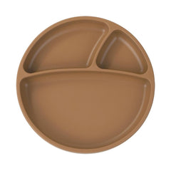 Nessiworld Portion Vacuum Based Silicone Plate Woody Brown