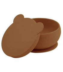 Nessiworld Silicone Lid Bowl Woody Brown