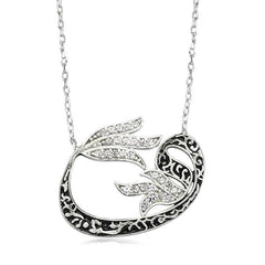 Silver Tulip Vav Women's Necklace