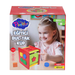 Nessiworld ONY-411 Ahşap Eğitici Bultak Küp -Onyıl Oyuncak