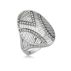 Silver Oval Women's Ring
