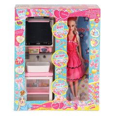 Nessiworld OYD-02390 Baby and Mirrored Sink Playset - Oydaş Oyuncak