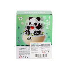Nessiworld P1276 Panlos Panda 574 Parça Blok Seti -Vagon life