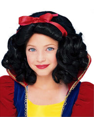 Perruque Blanche-Neige Nessiworld avec nœud rouge