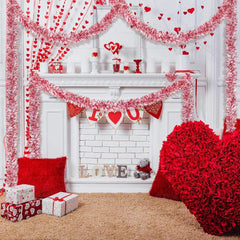 Décoration de fête à paillettes Nessiworld, 2 mètres de longueur, 6 cm de largeur, couleur rose, importée