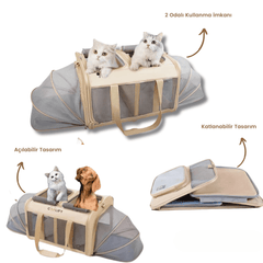 Paw Portal Katlanabilir Evcil Hayvan Seyahat Çantası - MeanYou