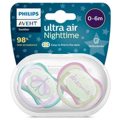 Nessiworld Philips Avent Ultra Air Night Soother 0-6 Months Girl