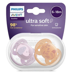 Nessiworld Philips Avent Ultra Soft Pacifier 6-18 Months Girl