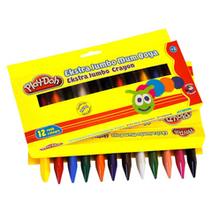 NessiWorld Play-Doh 12 Colors Extra Jumbo Crayon
