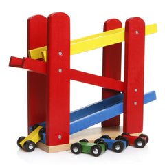 Nessiworld PlayWood Wooden Parking Lot with 5 Cars 382