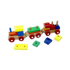 Nessiworld PlayWood Educational Wooden Block Puzzle Train 351