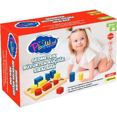 Nessiworld PlayWood Geometric Sorting from Largest to Smallest 314