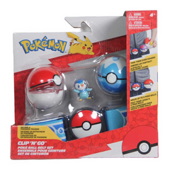 Nessiworld Pokemon Clip 'N' Go Pokeball Kemer ve Figür Seti 95283-U